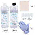 Kit démarrage résine époxy 50 ml à 250 ml et moules silicone – Couleur 500ml 500ml set