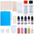 Kit démarrage résine époxy 50 ml à 250 ml et moules silicone – Couleur all in one set 6