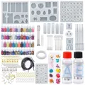 Kit démarrage résine époxy 50 ml à 250 ml et moules silicone – Couleur all in one set 5