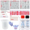 Kit démarrage résine époxy 50 ml à 250 ml et moules silicone – Couleur all in one set 11