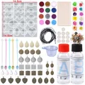 Kit démarrage résine époxy 50 ml à 250 ml et moules silicone – Couleur all in one set 4