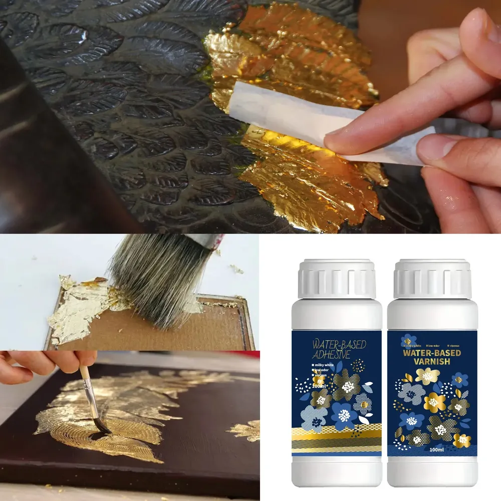 Kit dorure 100 ml à 200 ml résine époxy pour feuille d'or et bijoux