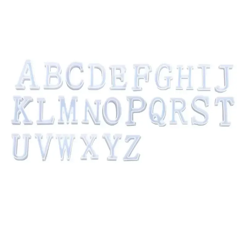 Kit moules silicone lettres et chiffres pour porte-clés DIY