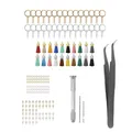 Kit moules silicone lettres et chiffres pour porte-clés DIY – Couleur Tool Set 1