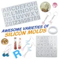 Kit moules silicone résine pour boucles d'oreilles porte-clés – 4