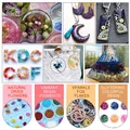 Kit moules silicone résine pour boucles d'oreilles porte-clés – 5