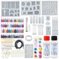 Kit moules silicone résine pour boucles d'oreilles porte-clés – Couleur set 5