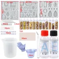 Kit moules silicone résine pour boucles d'oreilles porte-clés – Couleur set14