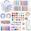 Kit moules silicone résine pour boucles d'oreilles porte-clés – Couleur set6