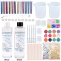 Kit moules silicone résine pour boucles d'oreilles porte-clés – Couleur set8