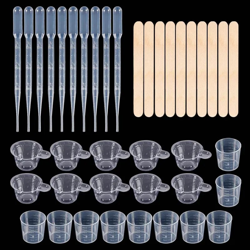 Kit outils mélange résine 10 gobelets et pipettes