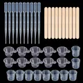 Kit outils mélange résine 10 tasses et bâtonnets – Couleur BLANC