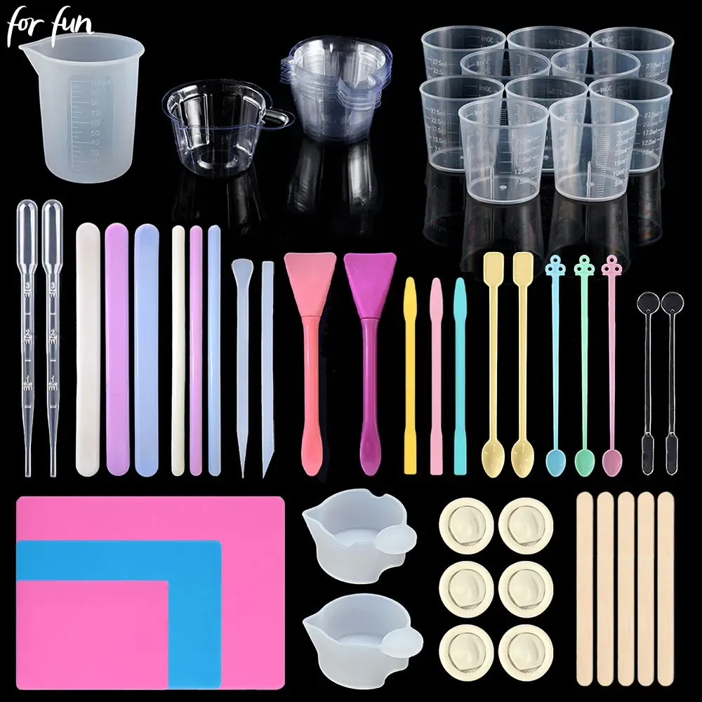 Kit outils mélange résine jetables 8 pièces