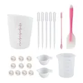 Kit outils mélange résine silicone 19/32 pièces – Couleur 21 pcs-Pink