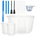 Kit outils mesure résine silicone avec pipettes et gants – Couleur BLANC (A)