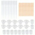 Kit outils moulage résine 10 tasses 10 compte-gouttes bois – 3