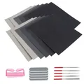 Kit outils moulage résine 12 abrasifs et 5 blocs – Color As shown
