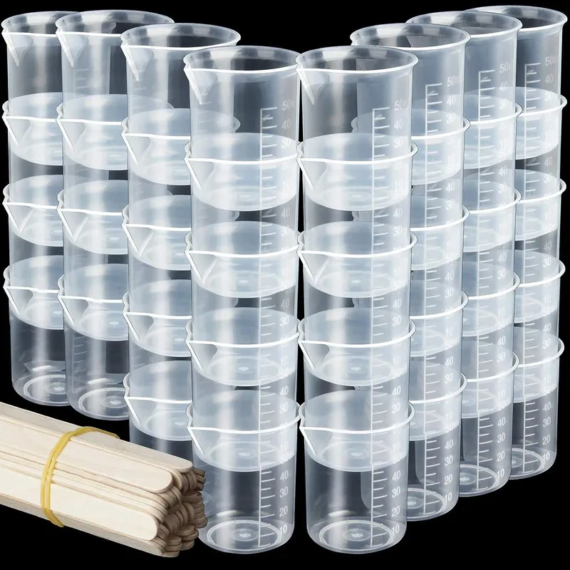 Kit outils résine 50ml 100ml avec bâtons bois