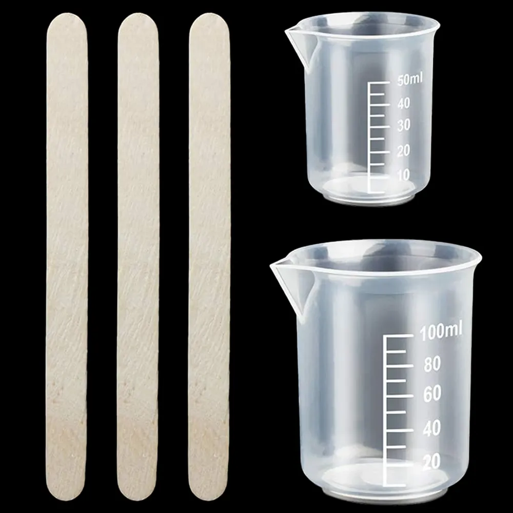 Kit outils résine 50ml 100ml avec bâtons bois