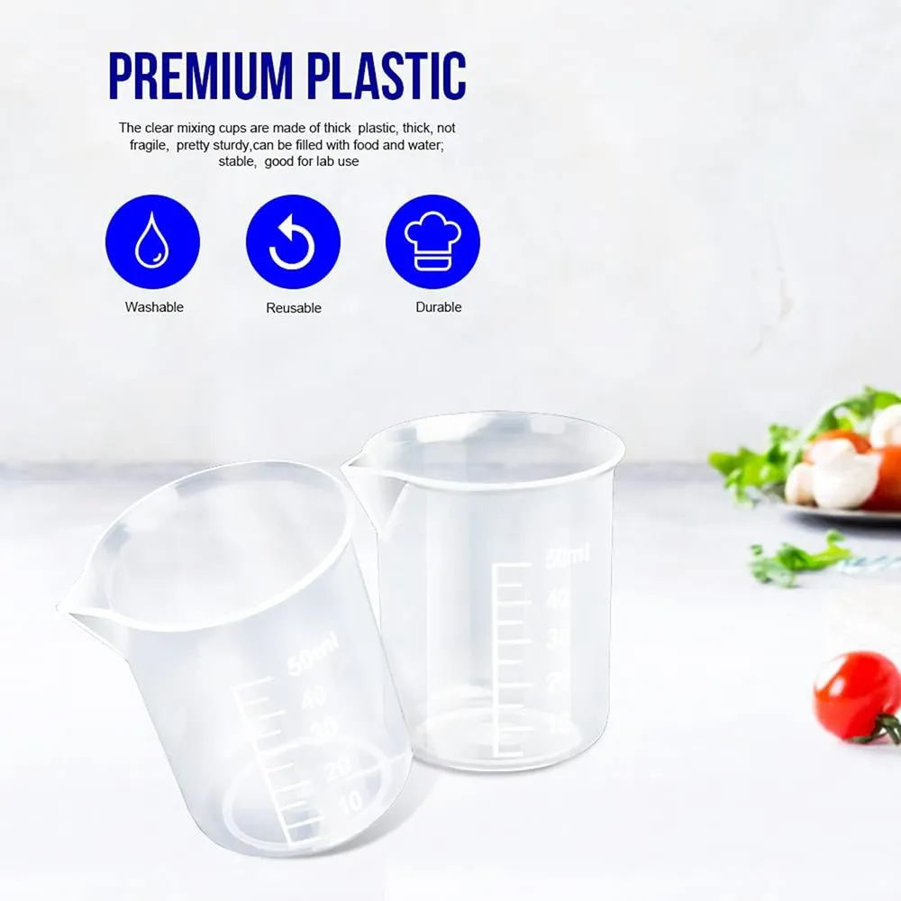 Kit outils résine 50ml 100ml avec bâtons bois
