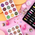 Kit paillettes cœur étoile micro perles pour résine et bijoux – 5