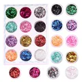 Kit paillettes cœur étoile micro perles pour résine et bijoux – Couleur Sequins set5