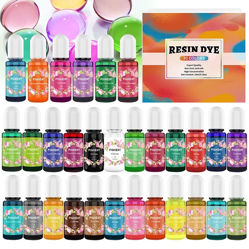 Kit pigments résine 16 à 30 couleurs