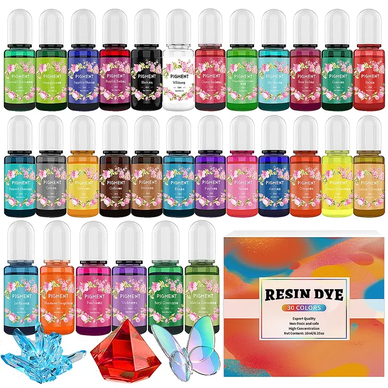 Kit pigments résine 16 à 30 couleurs