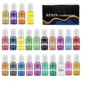 Kit pigments résine 16 à 30 couleurs – Couleur Style F Set 24pcs