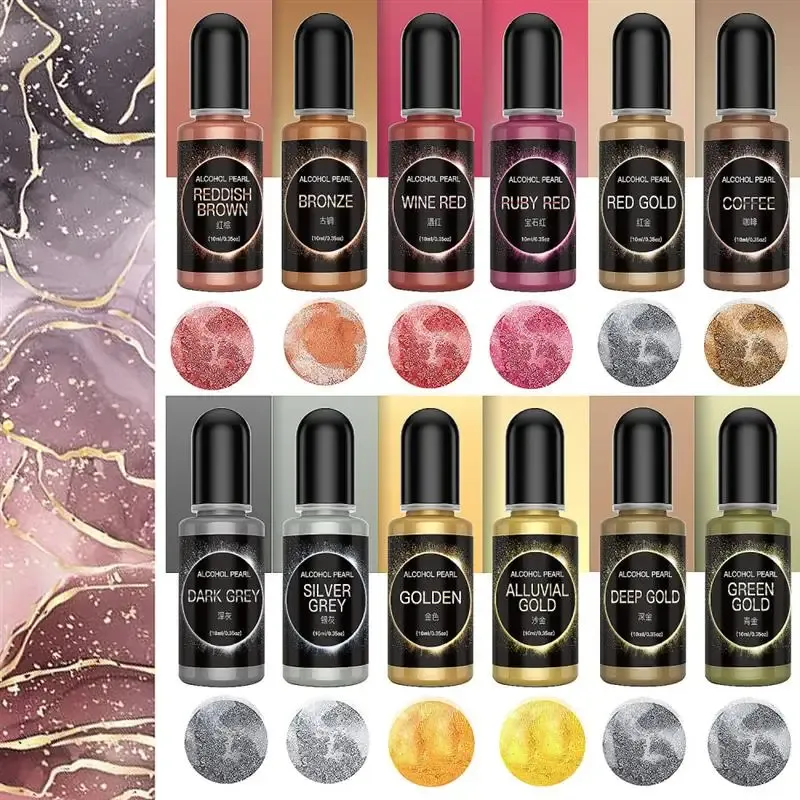 Kit pigments résine encre diffusion 12 à 24 couleurs