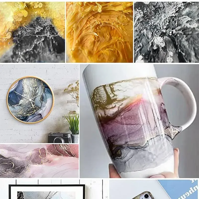 Kit pigments résine liquide 12 à 30 couleurs pour bijoux