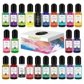Kit pigments résine liquide 12 à 30 couleurs pour bijoux – Color resin 04-24pcs-10ml
