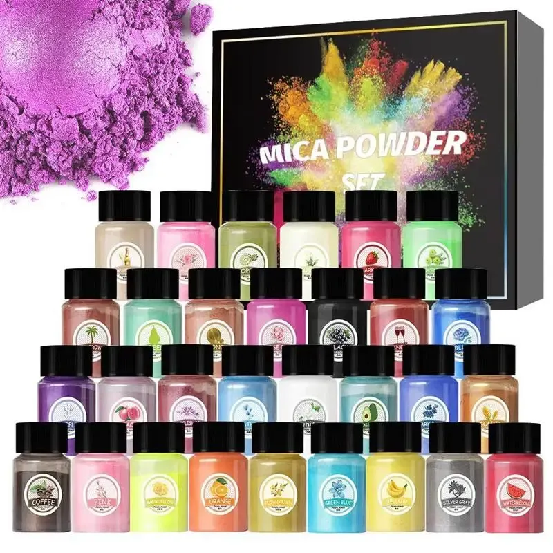Kit pigments résine poudre nacrée 10ml