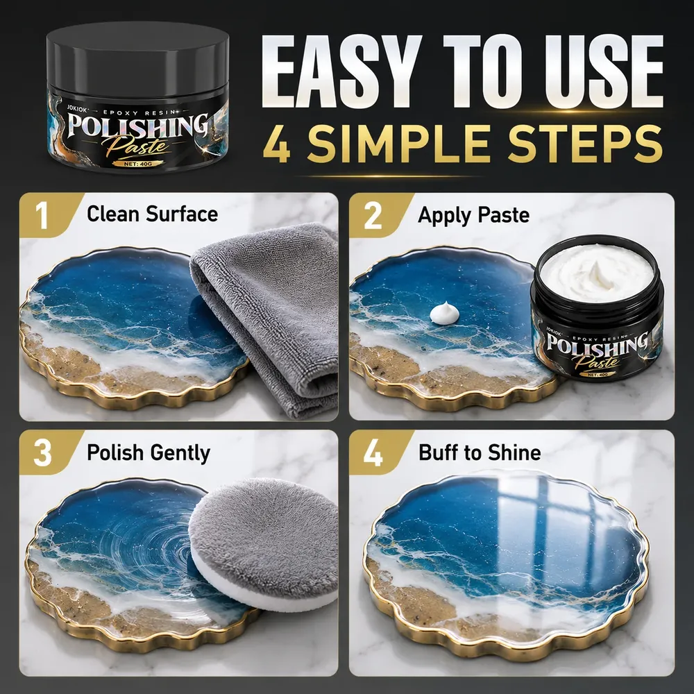 Kit polissage résine époxy anti-rayures lustre restauré