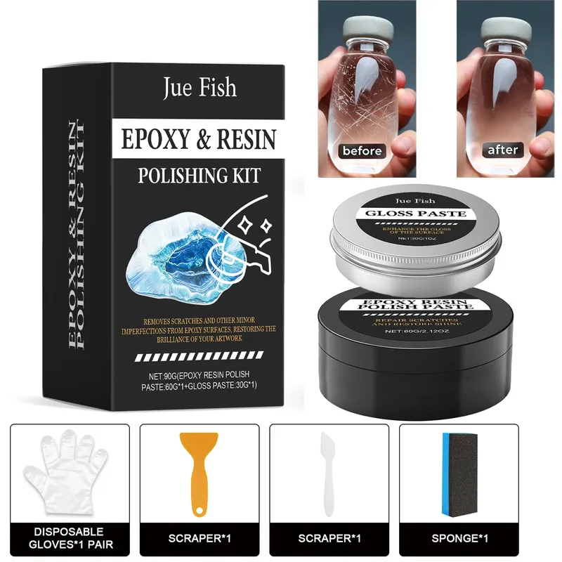 Kit polissage résine époxy finition brillante