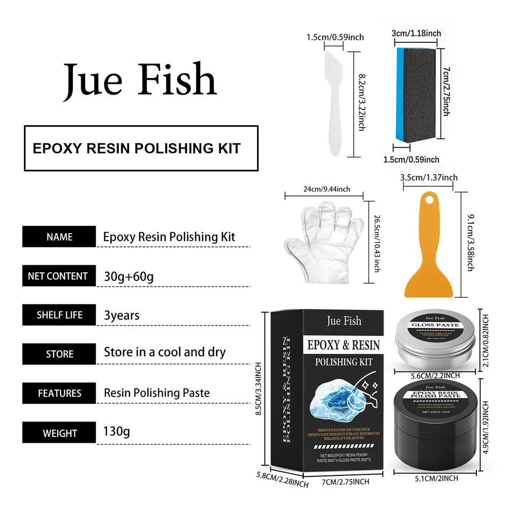 Kit polissage résine époxy finition brillante