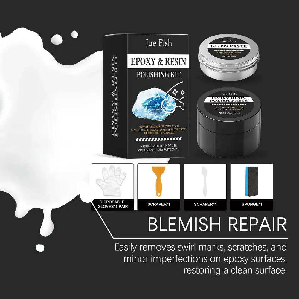 Kit polissage résine époxy finition brillante