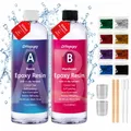 Kit résine époxy 1:1 250 à 1000 ml sans bulles – Couleur 500mlA-500mlB