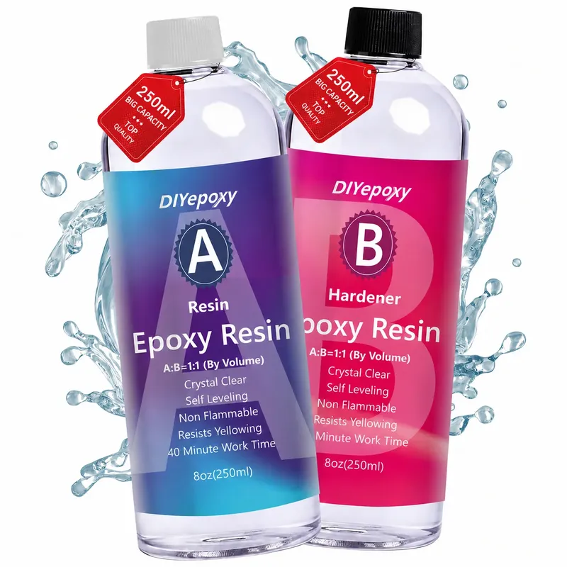 Kit résine époxy 1:1 250 à 1000 ml sans bulles
