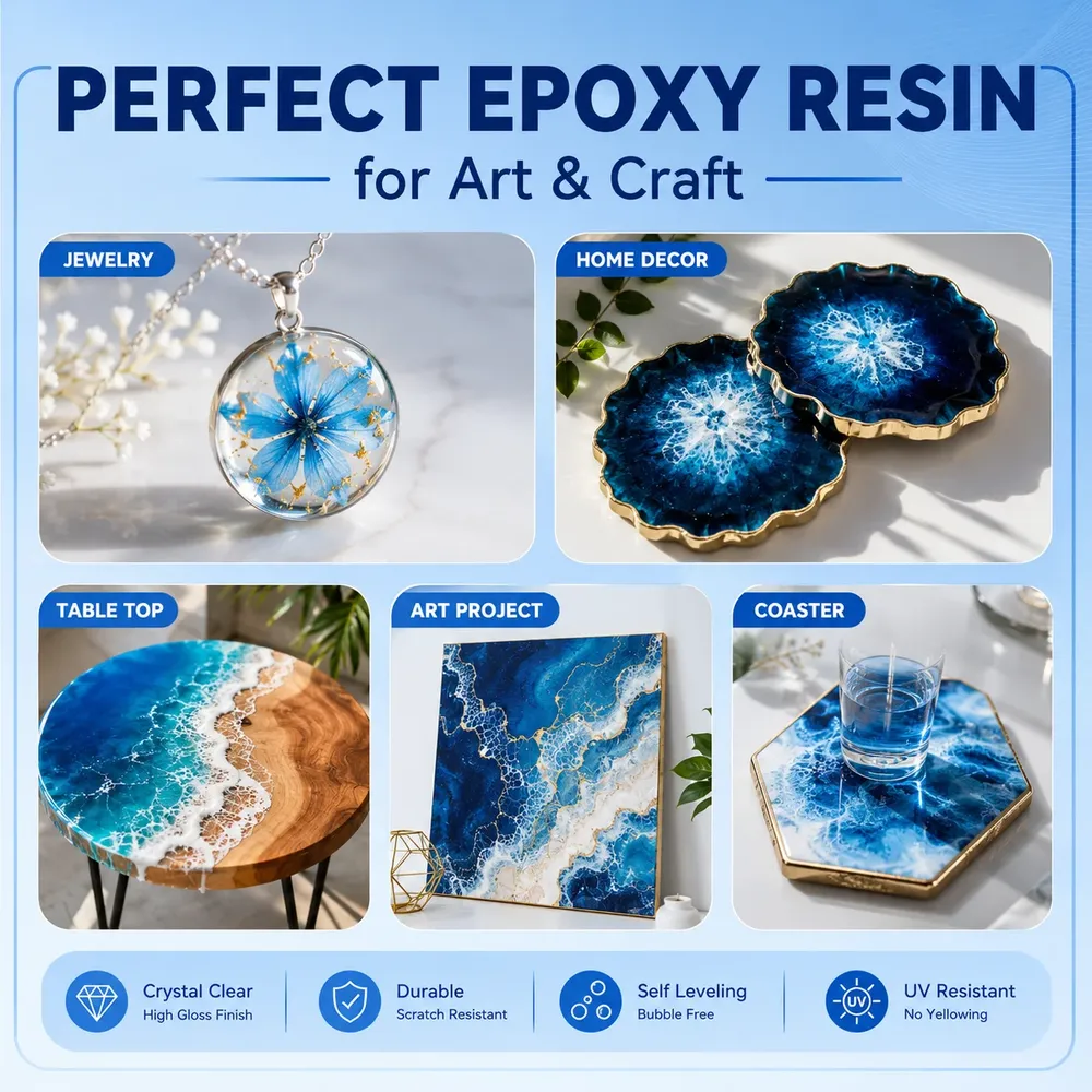 Kit résine époxy 1:1 250 à 1000 ml sans bulles