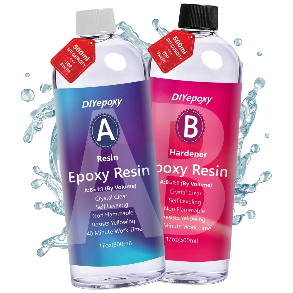 Kit résine époxy 1:1 250 à 1000 ml sans bulles