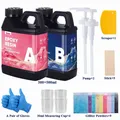 Kit résine époxy 1:1 coulée profonde et revêtement – Couleur 500ml 500ml kit
