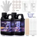 Kit résine époxy 1:1 sans bulles anti-jaunissement pour bijoux – Couleur 250ml 250ml kit