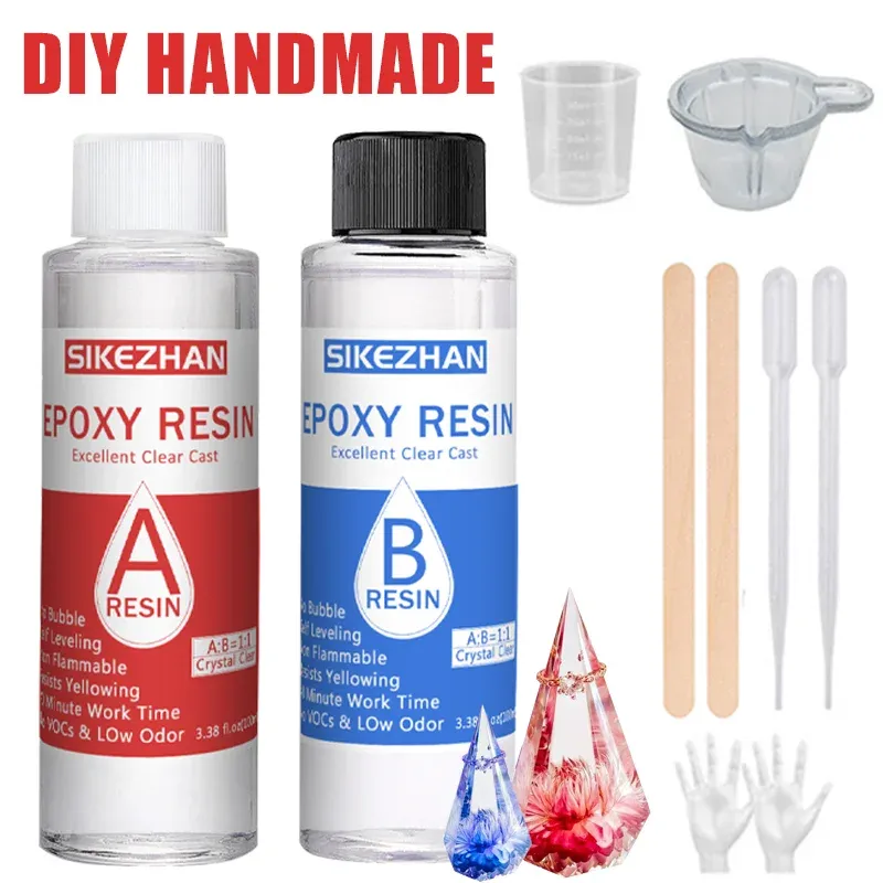 Kit résine époxy 100 ml à 200 ml anti-jaunissement
