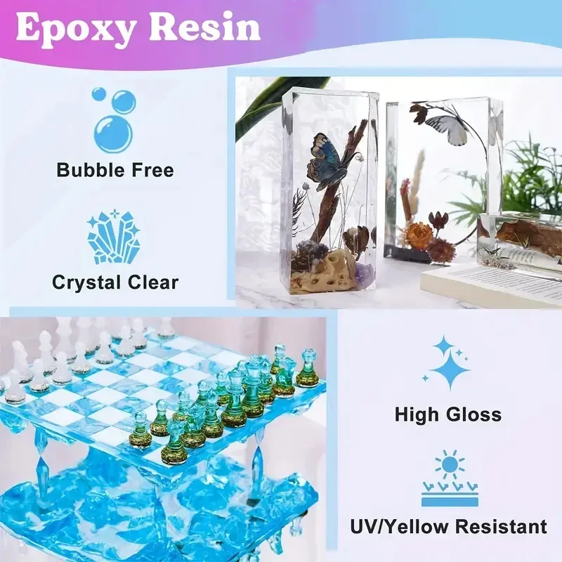 Kit résine époxy 100 ml à 200 ml anti-jaunissement