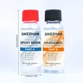 Kit résine époxy 100ml transparente, haute brillance pour bijoux – Couleur 2pcs-100ml