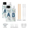 Kit résine époxy 200 ml à 400 ml anti-jaunissement – Couleur 400ml Set