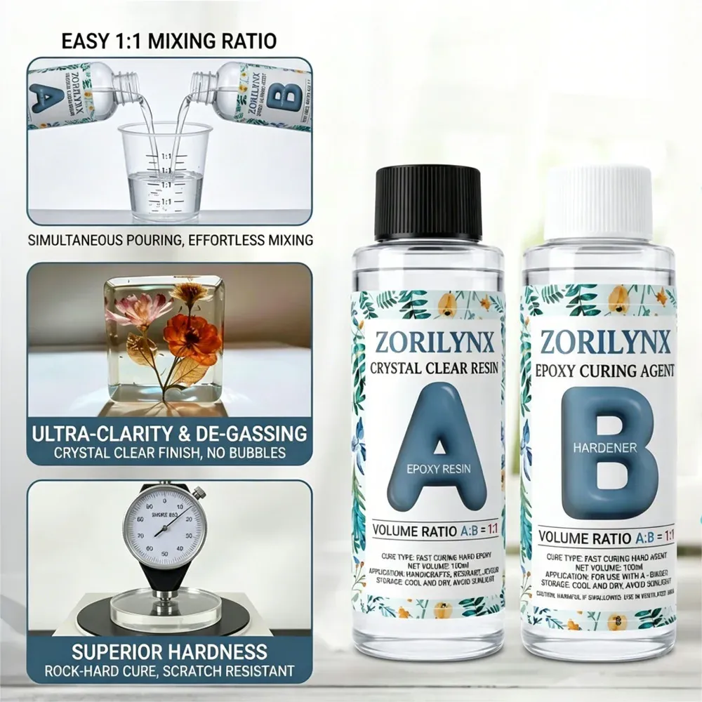 Kit résine époxy 200 ml à 400 ml sans bulles