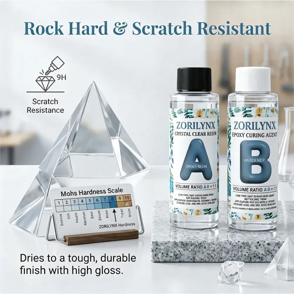 Kit résine époxy 200 ml à 400 ml sans bulles
