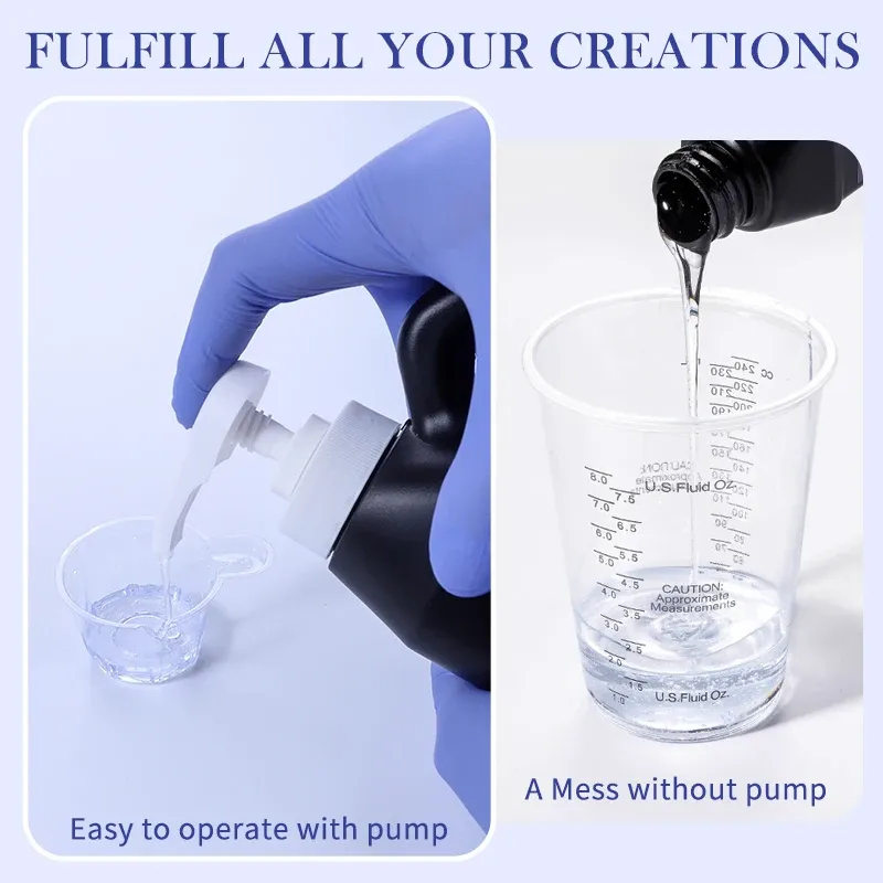 Kit résine époxy 2000 ml sans bulles anti-jaunissement pour moulage